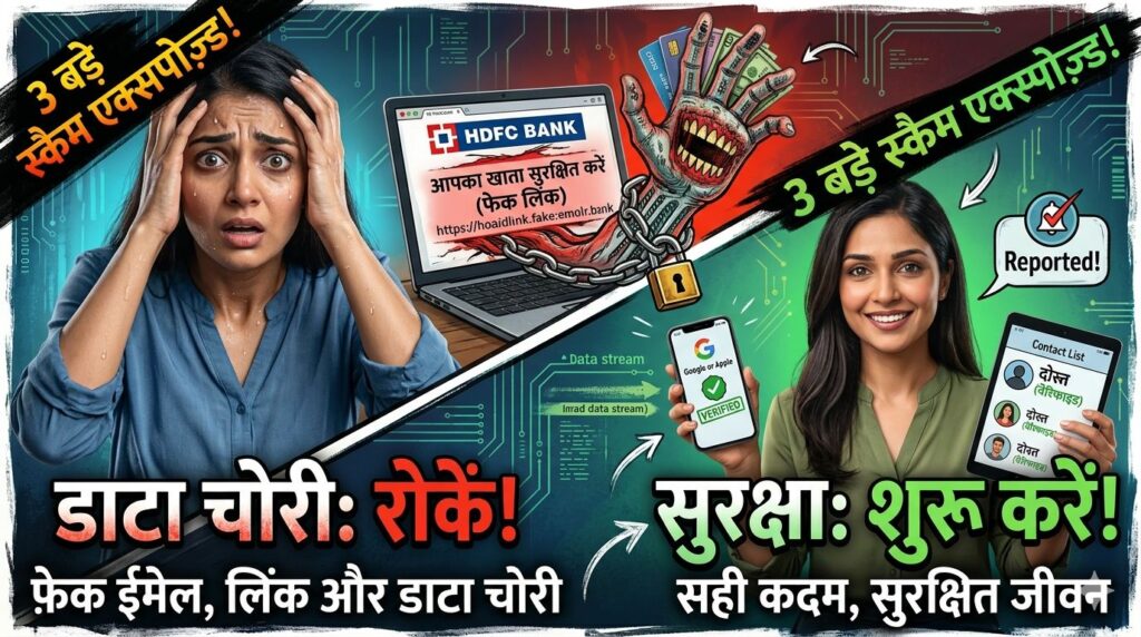 fake emai & data chori se bache